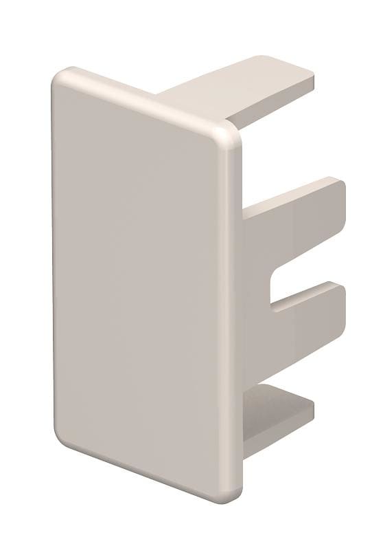 OBO BETTERMANN - Elemento terminale 20x35mm in polivinilcloruro bianco crema RAL 9001.
