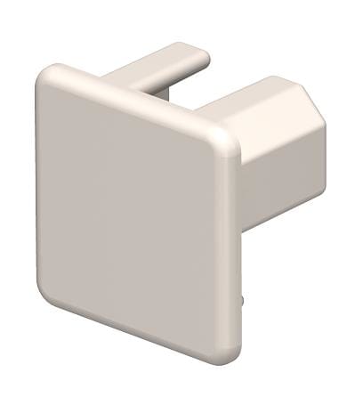 OBO BETTERMANN - Elemento terminale 20x20mm in polivinilcloruro bianco crema RAL 9001.