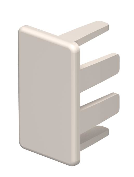 OBO BETTERMANN - Elemento terminale 15x30mm in polivinilcloruro bianco crema RAL 9001 per WDK HE15030CW.