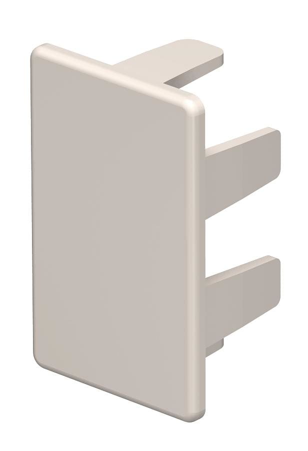 OBO BETTERMANN - Elemento terminale 25x40mm in polivinilcloruro bianco crema RAL 9001.