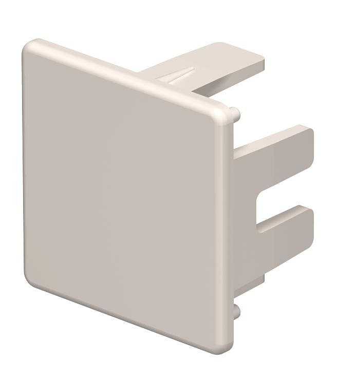 OBO BETTERMANN - Elemento terminale 30x30mm in Polivinilcloruro bianco crema RAL 9001 WD HE30030CW.