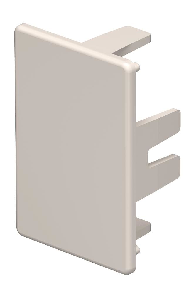 OBO BETTERMANN - Elemento terminale 30x45mm in polivinilcloruro bianco crema RAL 9001 per WDK HE30045CW.