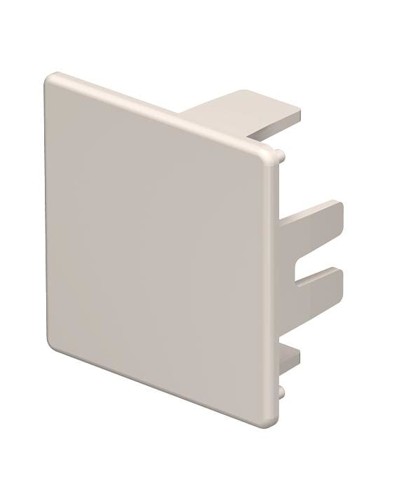 OBO BETTERMANN - Elemento terminale 40x40mm in polivinilcloruro bianco crema RAL 9001 HE40040CW WDK.