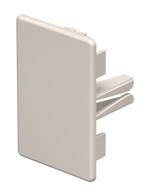 OBO BETTERMANN - Elemento terminale 40x60mm in polivinilcloruro bianco crema RAL 9001 per un'installazione impeccabile.