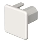 OBO BETTERMANN - Elemento terminale halogen-free 20x20mm in policarbonato/acrilnitrile butadiene stirolo bianco RAL 9010.