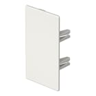OBO BETTERMANN - Elemento terminale halogen-free 60x110mm in policarbonato/acrilnitrile butadiene stirolo bianco RAL 9010.