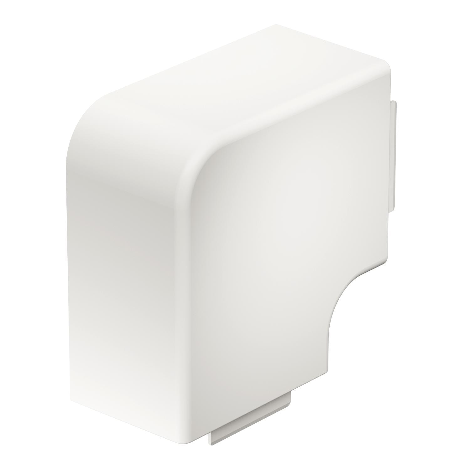OBO BETTERMANN - Coperchio angolo piano halogen-free 60x90mm in Policarbonato/acrilnitrile butadiene stirolo bianco RAL 9010.