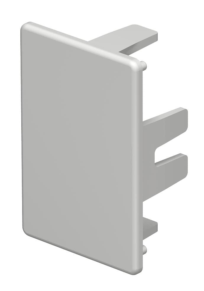 OBO BETTERMANN - Elemento terminale halogen-free 30x45mm in policarbonato/acrilnitrile butadiene stirolo grigio chiaro RAL 7035. 6175932