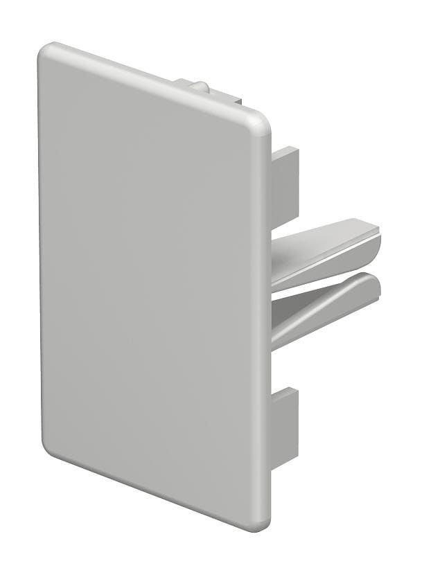 OBO BETTERMANN - Elemento terminale halogen-free 40x60mm in policarbonato/acrilnitrile butadiene stirolo grigio chiaro RAL 7035.