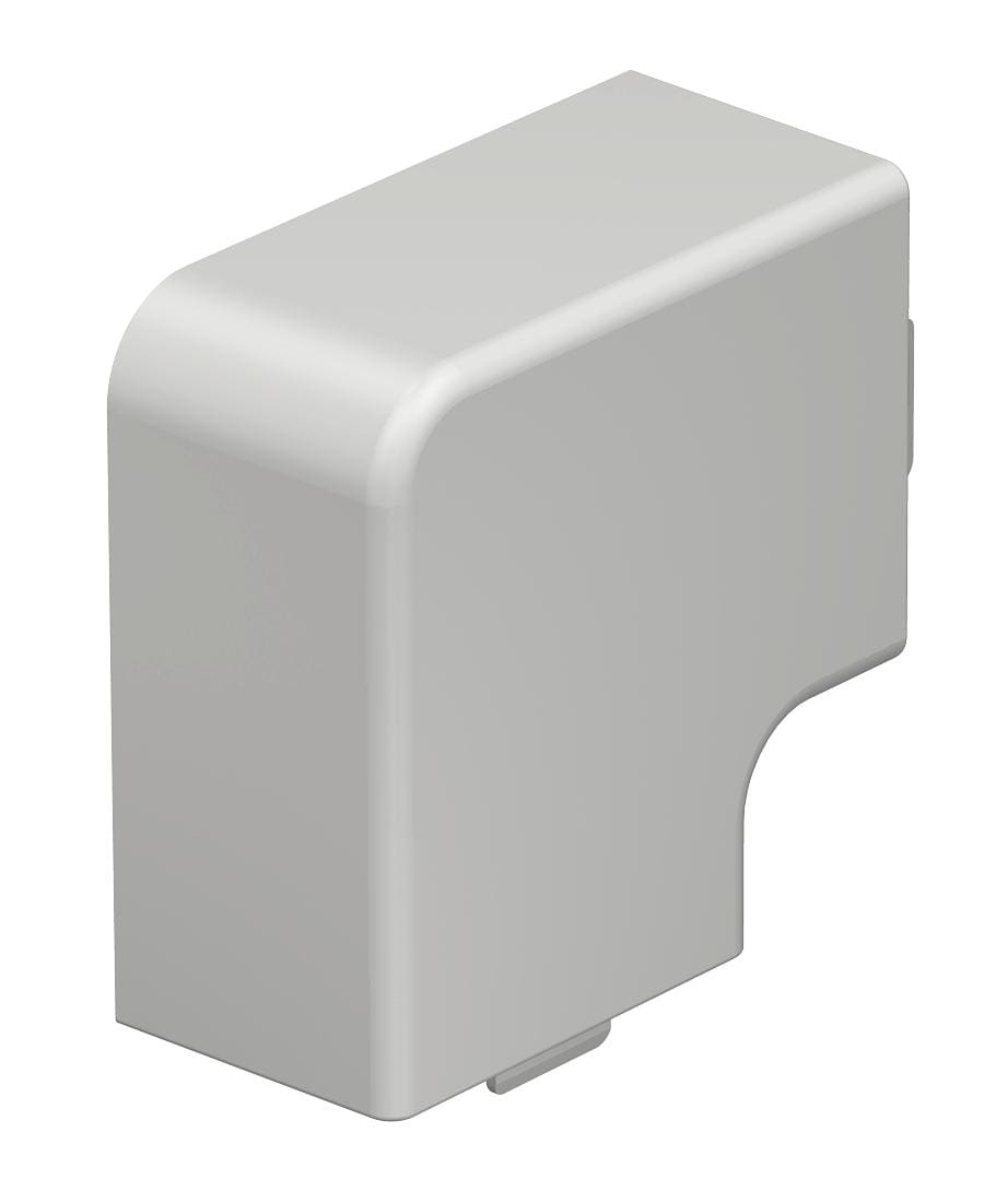 OBO BETTERMANN - Coperchio angolo piano halogen-free 30x45mm in Policarbonato/acrilnitrile butadiene stirolo grigio chiaro RAL 7035.