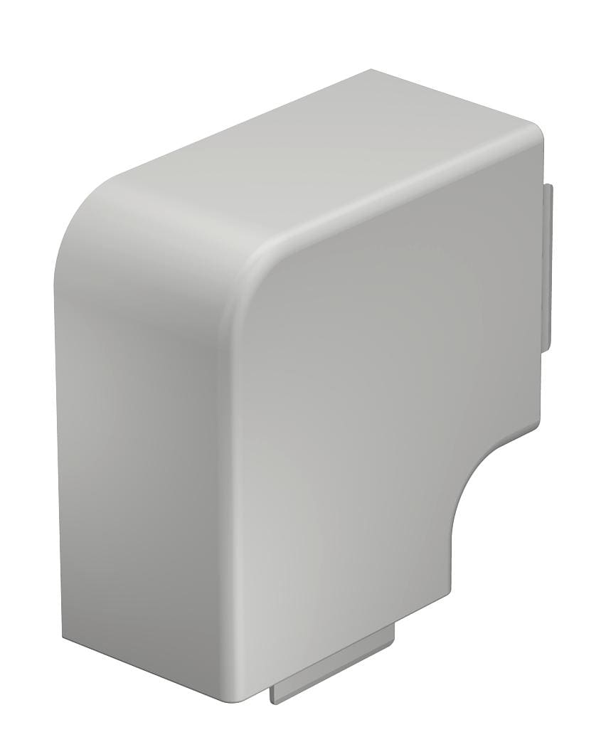 OBO BETTERMANN - Coperchio angolo piano halogen-free 60x90mm in Policarbonato/acrilnitrile butadiene stirolo grigio chiaro RAL 7035.