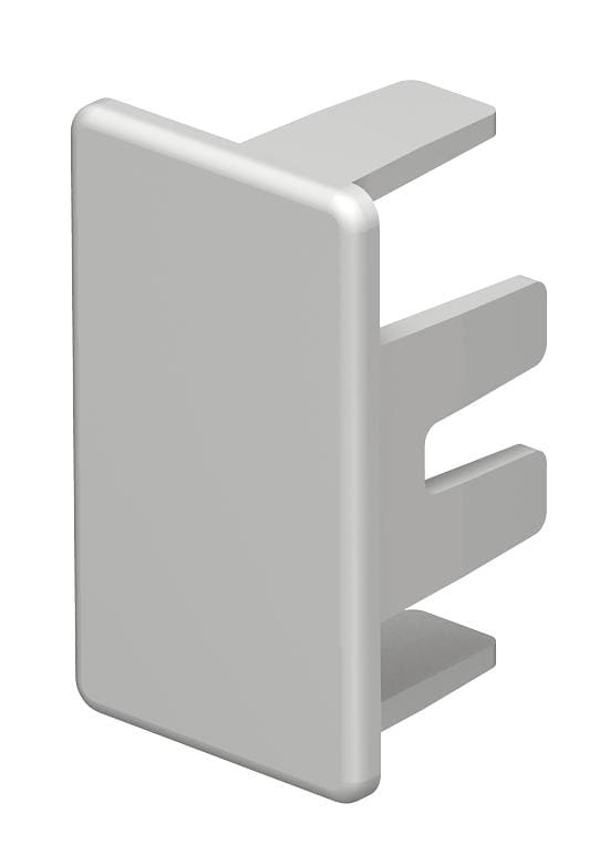 OBO BETTERMANN - Elemento terminale 20x35mm in polivinilcloruro grigio chiaro RAL 7035 HE20035LGR.