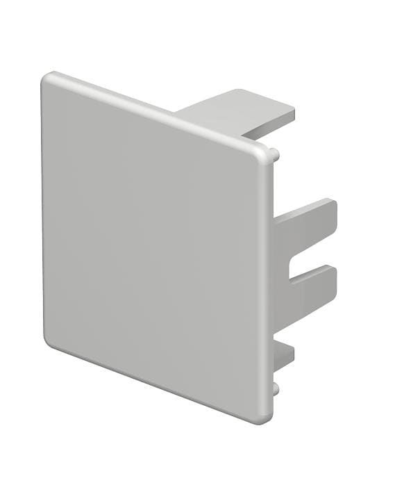 OBO BETTERMANN - Elemento terminale 40x40mm in polivinilcloruro grigio chiaro RAL 7035 HE40040LGR.
