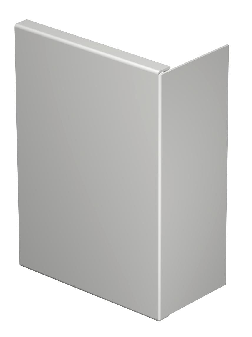 OBO BETTERMANN - Elemento terminale 80x210mm in polivinilcloruro grigio chiaro RAL 7035.