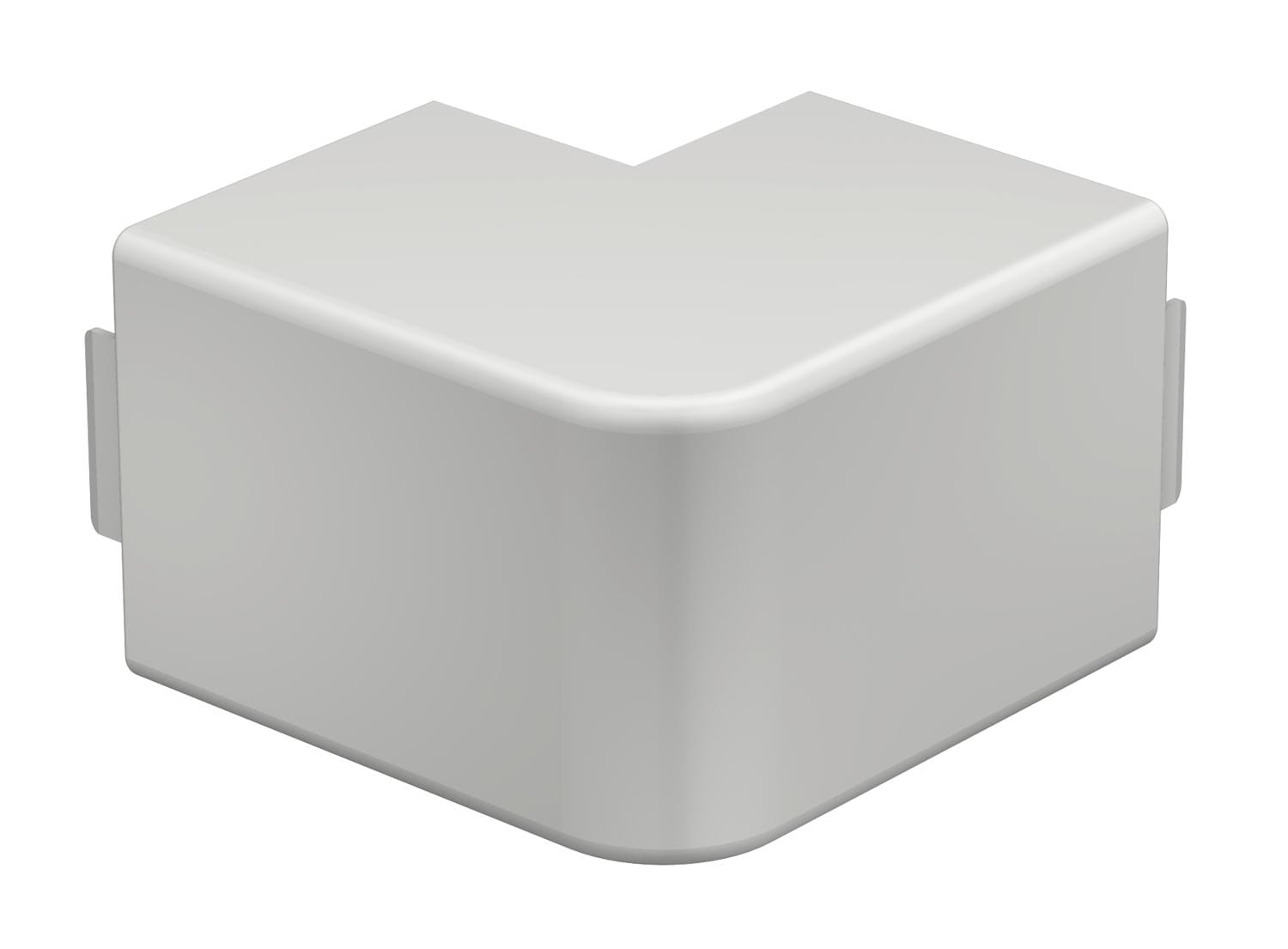 OBO BETTERMANN - Coperchio angolare esterno 60x60mm in Polivinilcloruro bianco RAL 9010 per angoli esterni WDK HA60060RW.