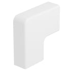 OBO BETTERMANN - Coperchio angolo piano per canale 15x50x50mm in Policarbonato/acrilnitrile butadiene stirolo bianco RAL 9010 WD HF13025RW.