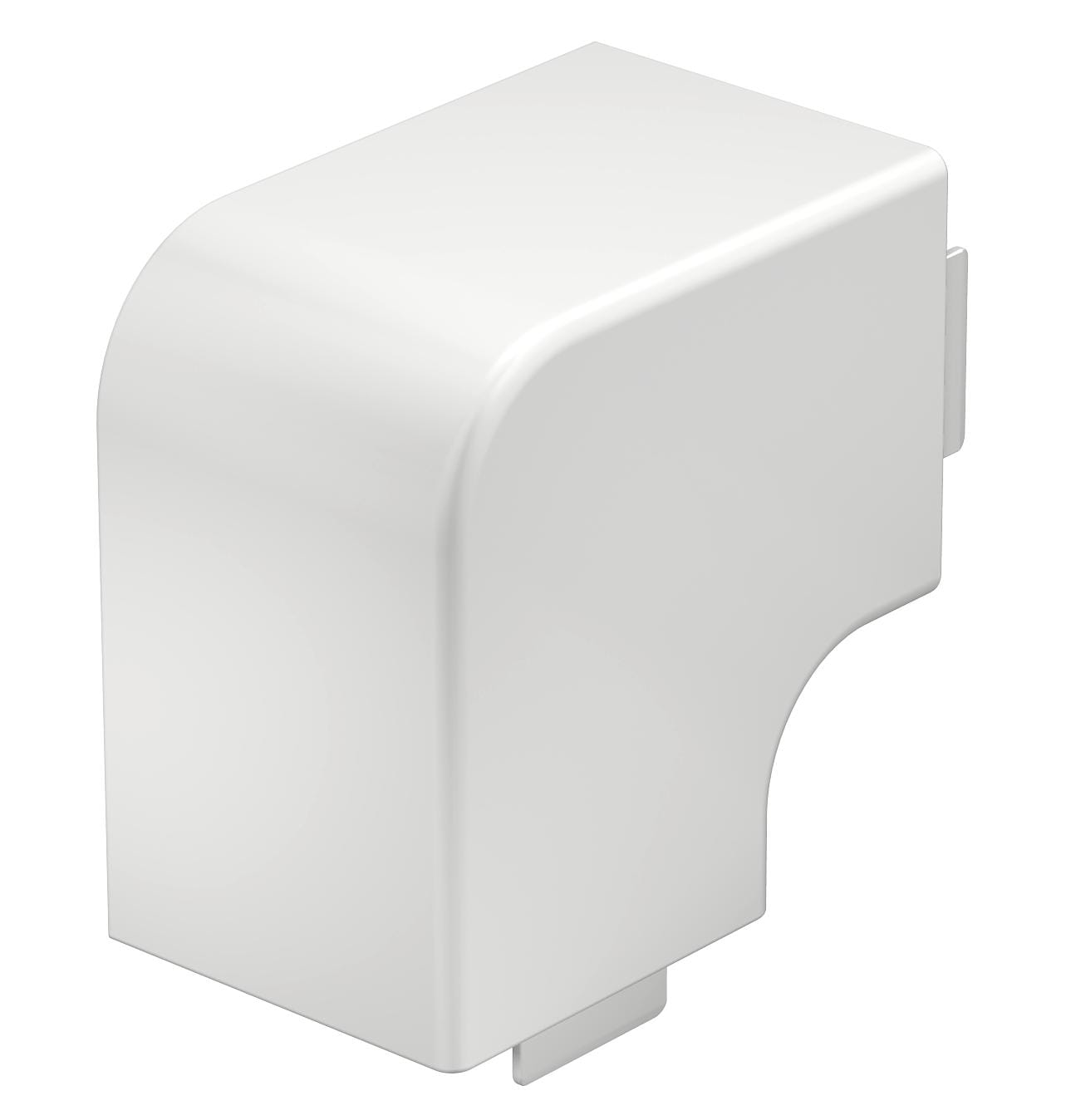 OBO BETTERMANN - Coperchio angolo piano 60x60mm in Polivinilcloruro bianco RAL 9010 WDHF60060RW.