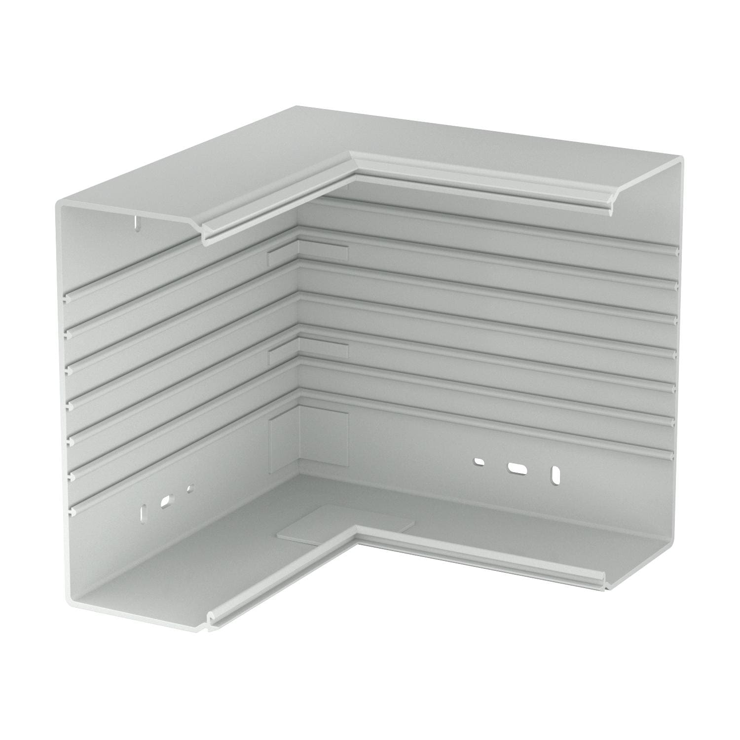 OBO BETTERMANN - Angolo interno 250x230x100 in polivinilcloruro grigio chiaro RAL 7035.