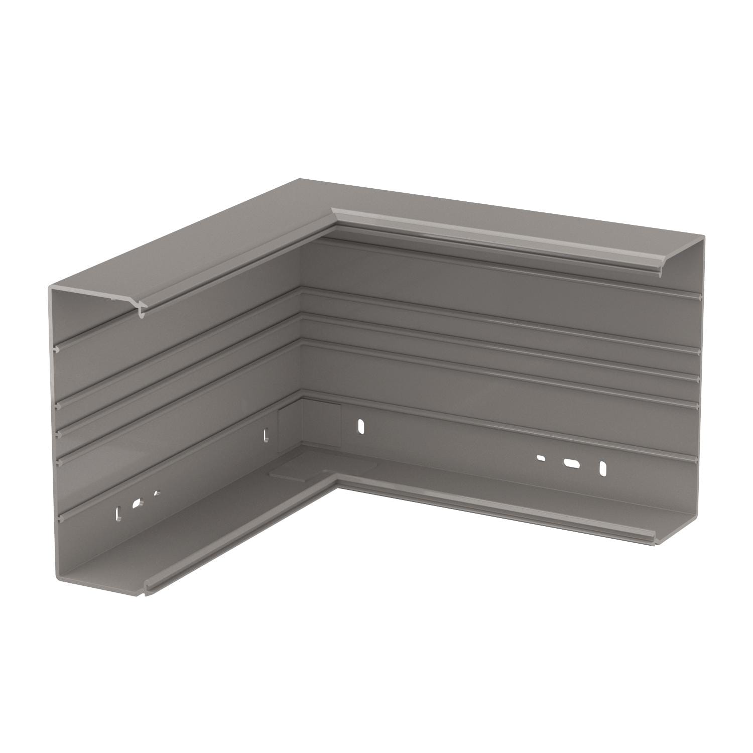 OBO BETTERMANN - Angolo interno 329x210x80 in Polivinilcloruro grigio pietra RAL 7030 WD I80210GR.
