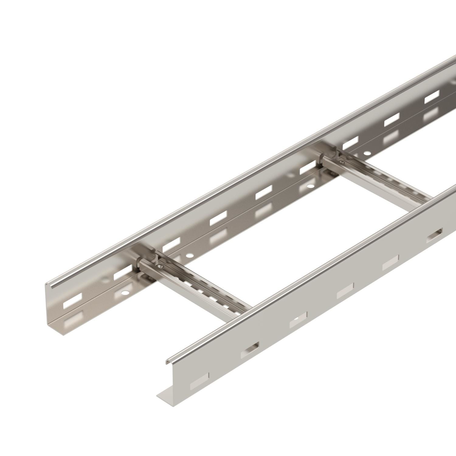 OBO BETTERMANN - Passerella traversini in acciaio INOX A2 1.4301, 60x200x6000 mm, non trattato con ulteriore trattamento.