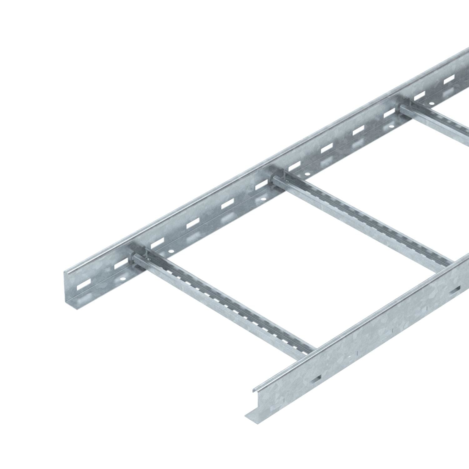 OBO BETTERMANN - Passerella traversini LCIS 640 3 ft, scaletta piolo forato saldata 60x400x3000 in acciaio zincato a caldo per immersione.