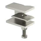 OBO BETTERMANN - Morsetto di fissaggio con piastra per passerella e scaletta in acciaio inossidabile A2 1.4301, dimensioni 32x88x5 mm, non trattato e pronto per ulteriore trattamento.