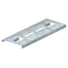 OBO BETTERMANN - Piastra supporto pioli per mantenimento funzionale 380x140x16,5 in acciaio zincato a caldo per immersione.