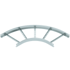 OBO BETTERMANN - Curva 90° per passerella, scaletta 60x400 in Acciaio zincato continuo.