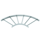 OBO BETTERMANN - Curva 90 gradi per passerella e scaletta 60x600 in Acciaio zincato continuo.