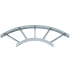 OBO BETTERMANN - Curva 90° per passerella scaletta 60x400 in acciaio zincato a caldo per immersione LB 90 640 R3 FT.