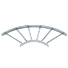 OBO BETTERMANN - Curva 90° per passerella e scaletta 60x600 in acciaio zincato a caldo per immersione.