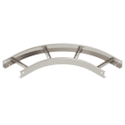 OBO BETTERMANN - Curva 90° per passerella, scaletta 60x200 in Acciaio INOX A2 1.4301 non trattato, con ulteriore trattamento.