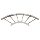 OBO BETTERMANN - Curva 90° per passerella scaletta 60x500 in acciaio inox A2 1.4301, non trattato, con ulteriore trattamento.