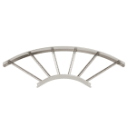 OBO BETTERMANN - Curva 90° per passerella scaletta 60x600 in acciaio inox A4 1.4571, non trattato con ulteriore trattamento.