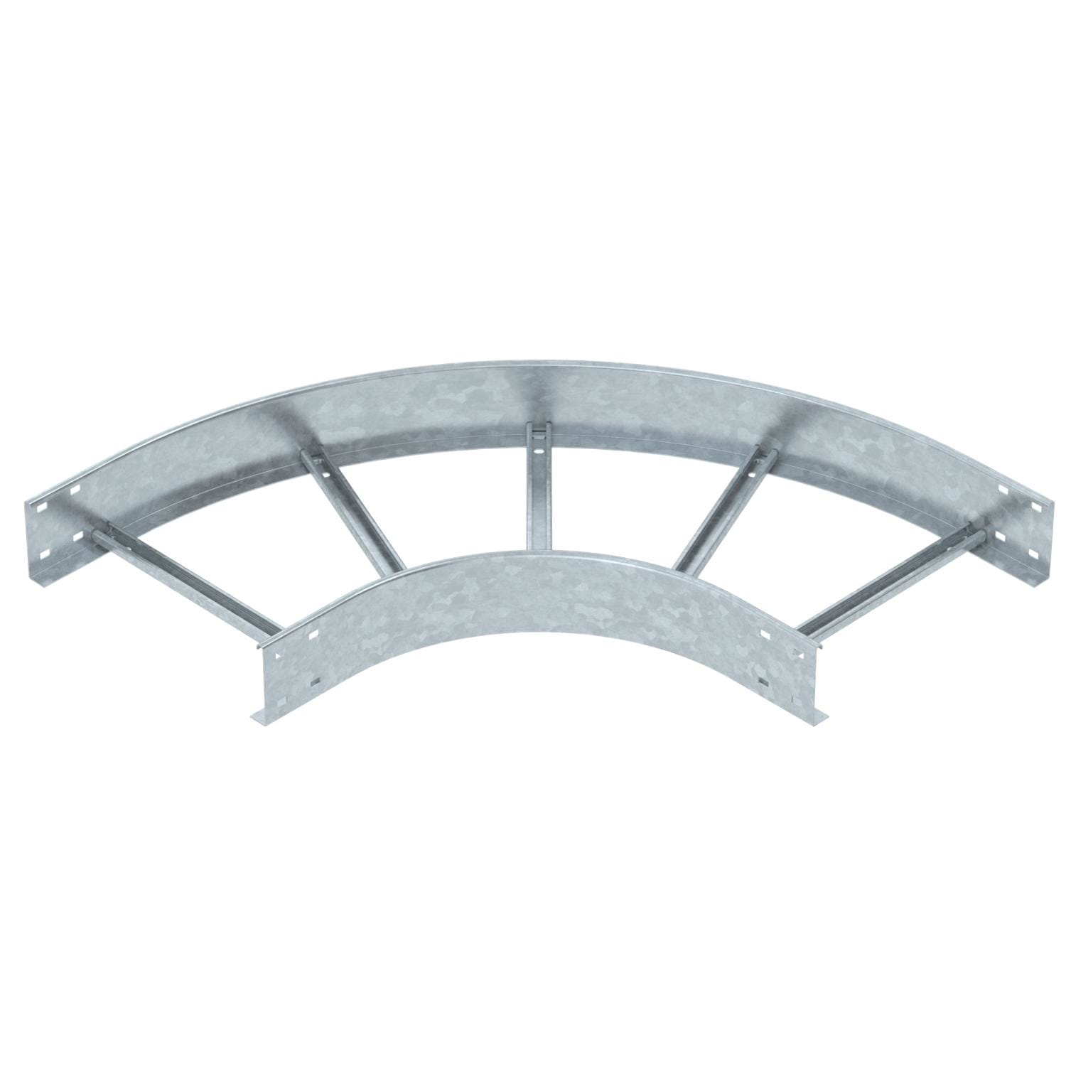 OBO BETTERMANN - Curva 90 gradi per passerella e scaletta 110x400 in acciaio zincato a caldo per immersione SLB 90 1140R3 FT.