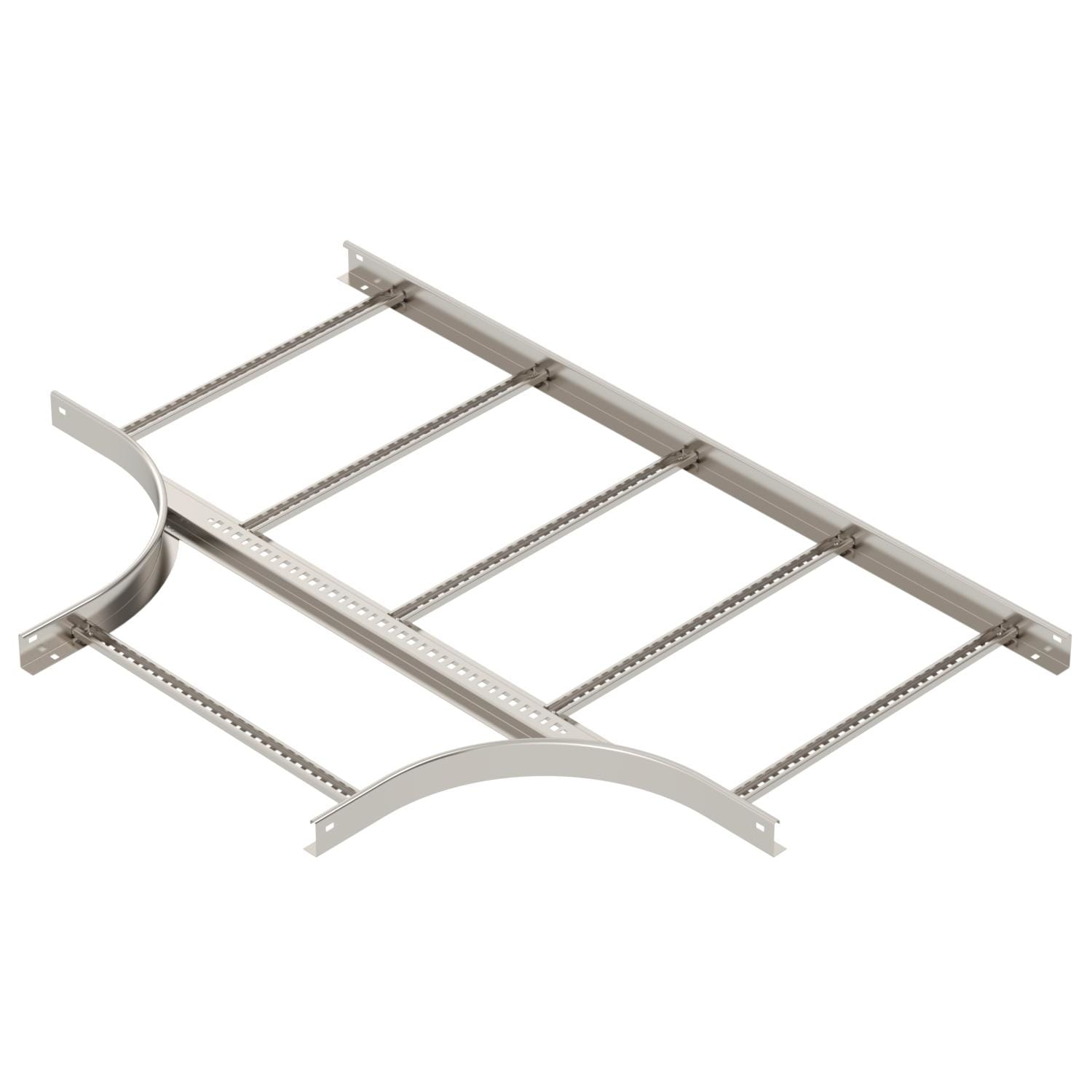 OBO BETTERMANN - Derivazione a T per passerella scaletta 60x600 in Acciaio INOX A2 1.4301 non trattato, ulteriore trattamento.