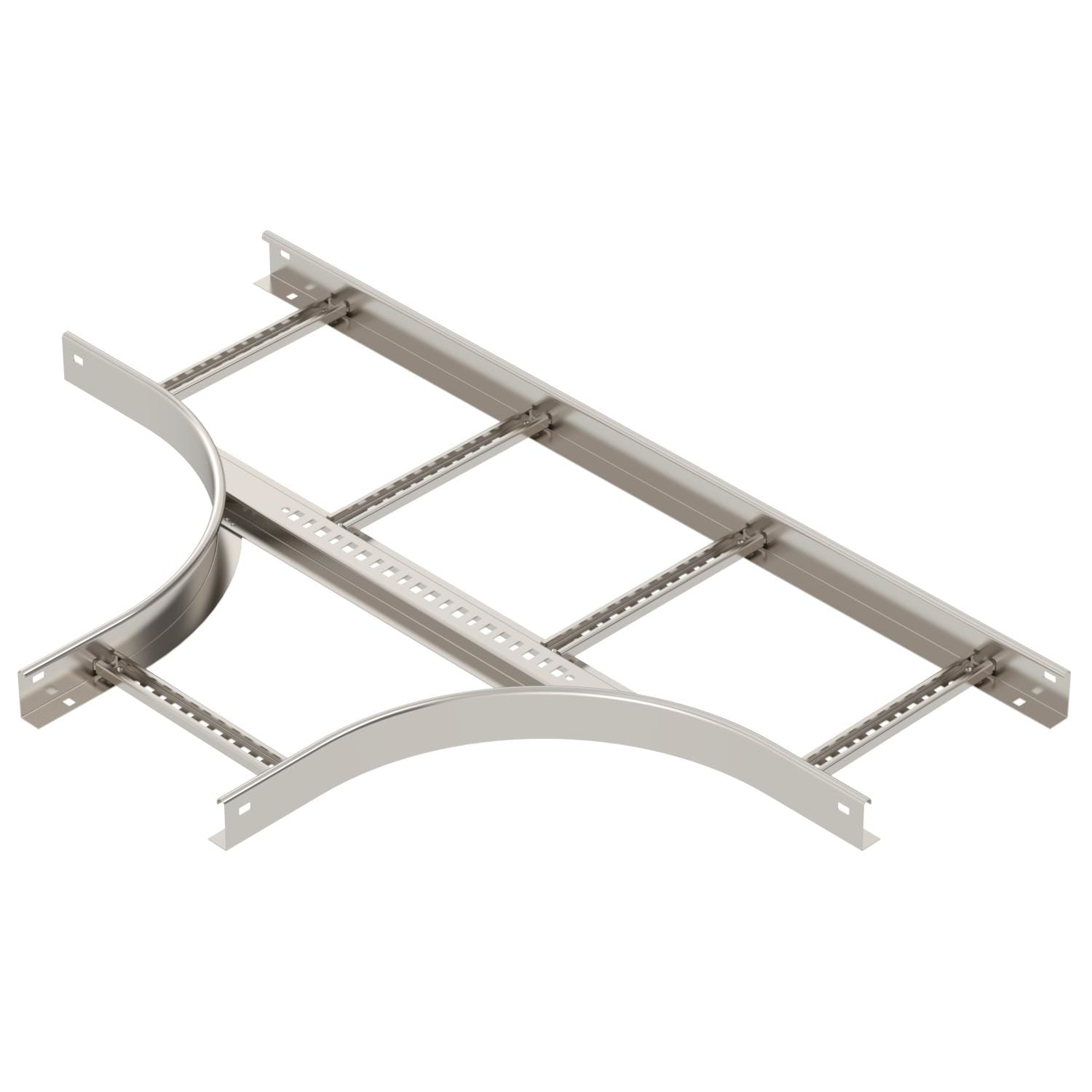 OBO BETTERMANN - Derivazione a T per passerella scaletta 60x300 in Acciaio INOX A4 1.4571 non trattato, ulteriore trattamento.