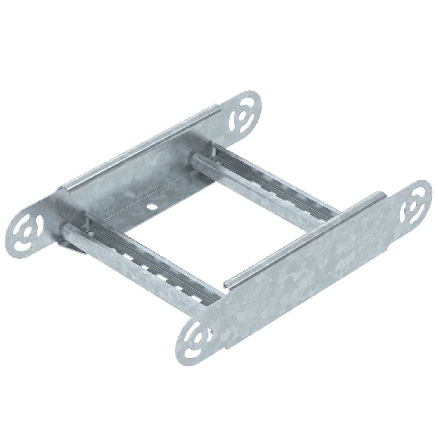 OBO BETTERMANN - Elemento curva regolabile per passerella scaletta 60x200 in acciaio zincato a caldo per immersione.