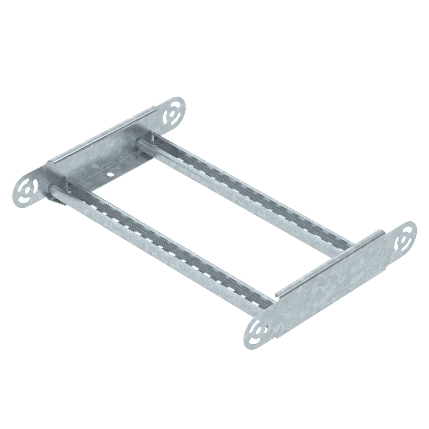 OBO BETTERMANN - Elemento curva regolabile per passerella scaletta 60x400 in acciaio zincato a caldo per immersione.