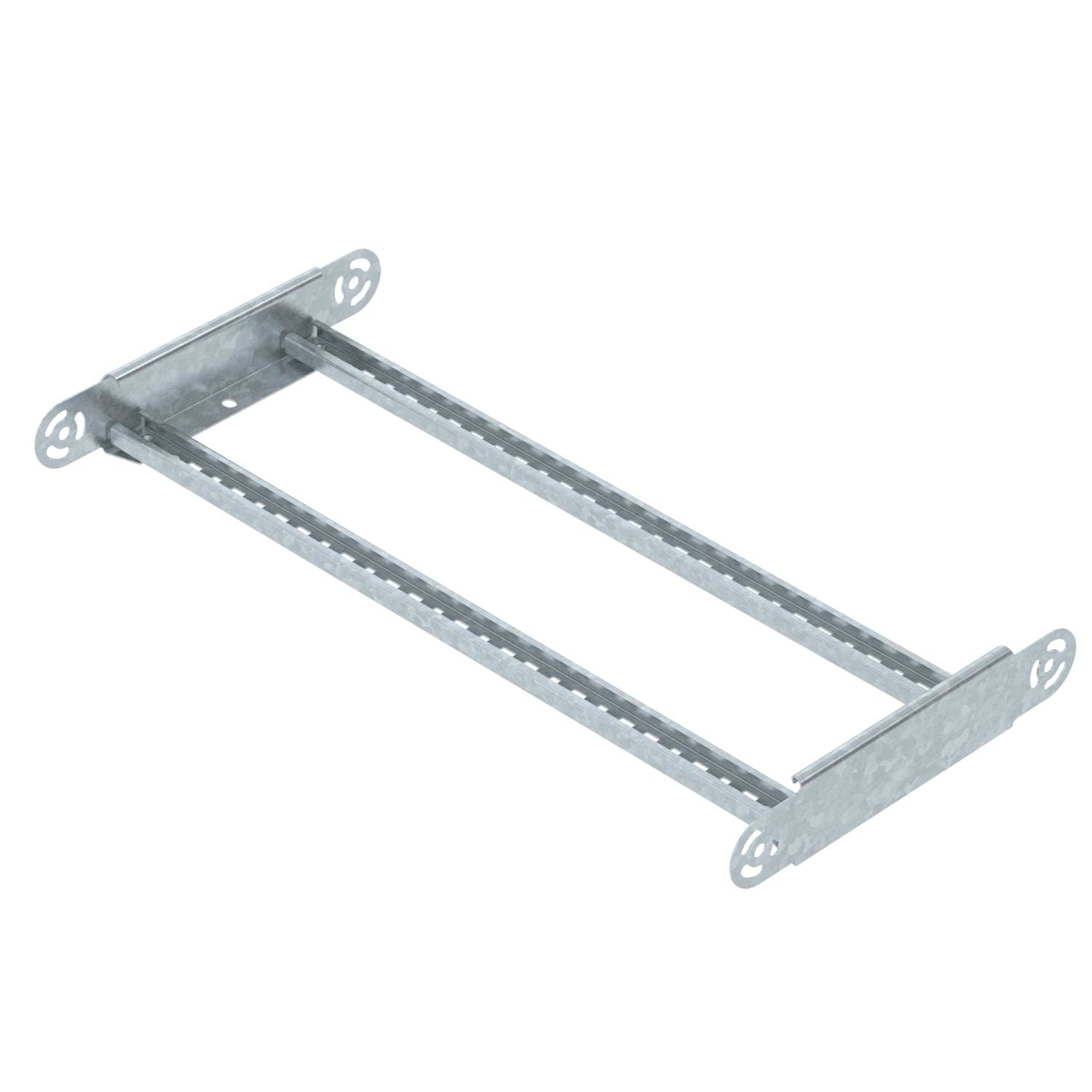 OBO BETTERMANN - Elemento curva regolabile per passerella scaletta 60x600 in acciaio zincato a caldo per immersione.