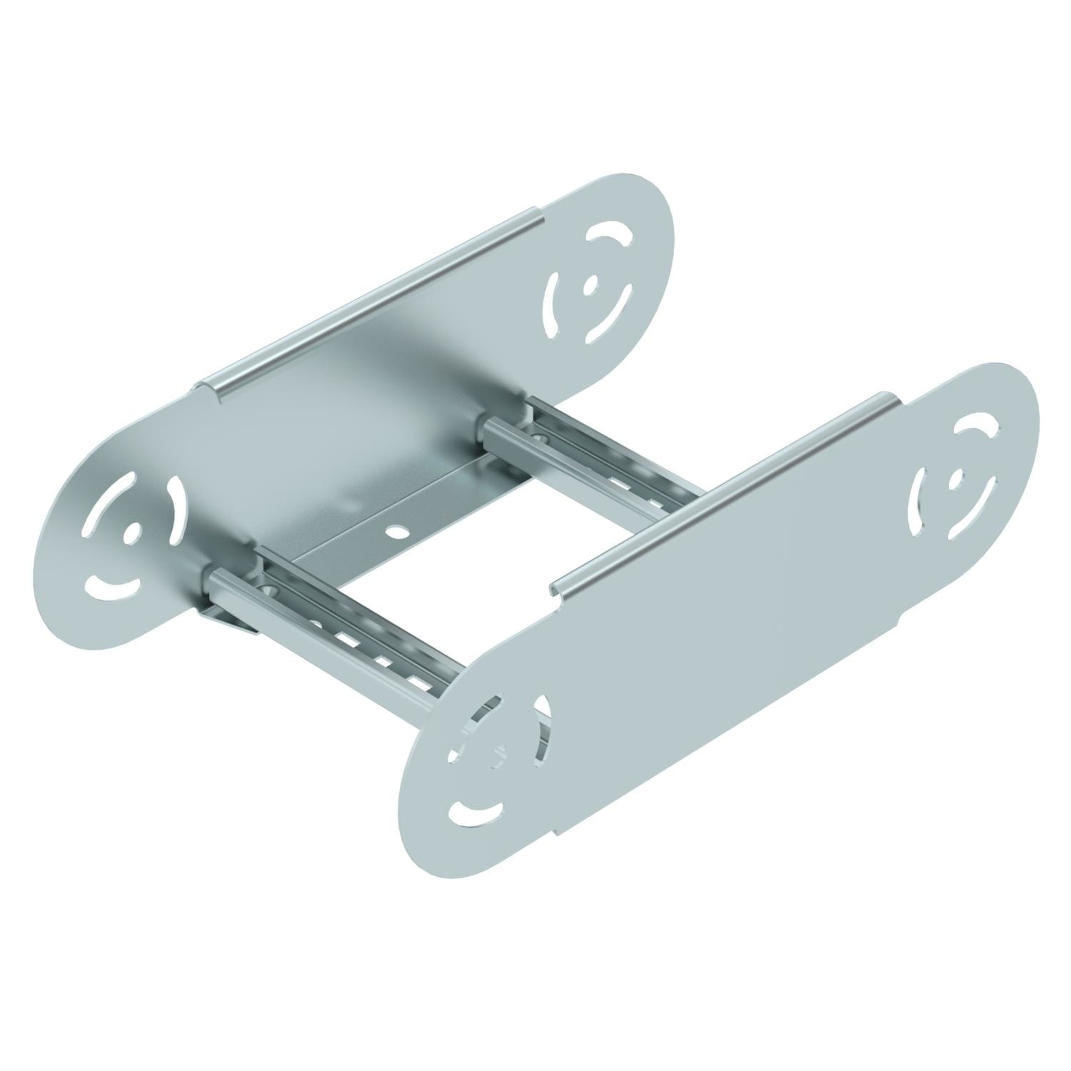 OBO BETTERMANN - Elemento curva regolabile per passerella scaletta 110x200 in acciaio zincato continuo.