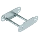 OBO BETTERMANN - Elemento curva regolabile per passerella scaletta 110x300 in acciaio zincato continuo.