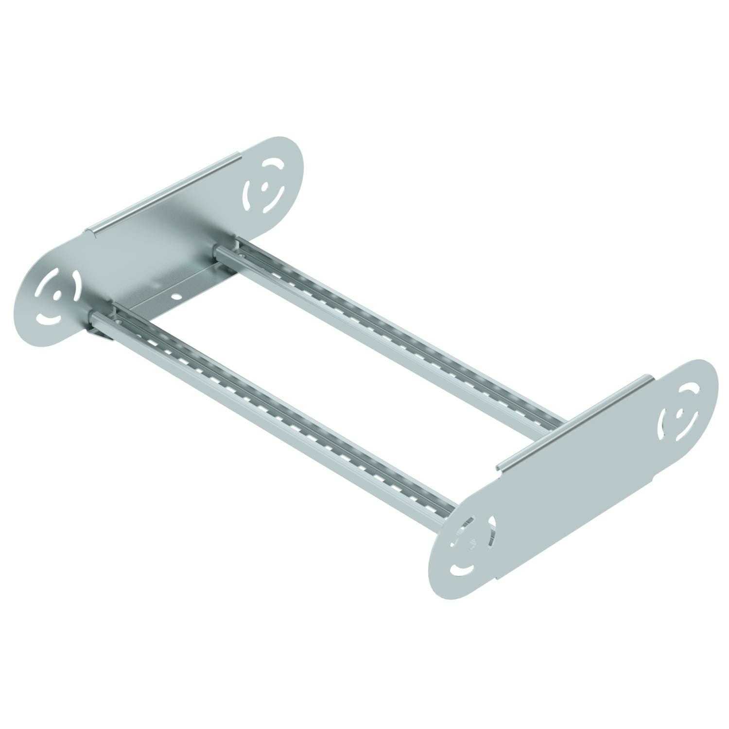 OBO BETTERMANN - Elemento curva regolabile per passerella scaletta 110x500 in acciaio zincato continuo.
