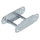 OBO BETTERMANN - Elemento curva regolabile per passerella scaletta 110x200 in acciaio zincato a caldo per immersione.