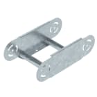 OBO BETTERMANN - Elemento curva regolabile per passerella scaletta 110x200 in acciaio zincato a caldo per immersione.