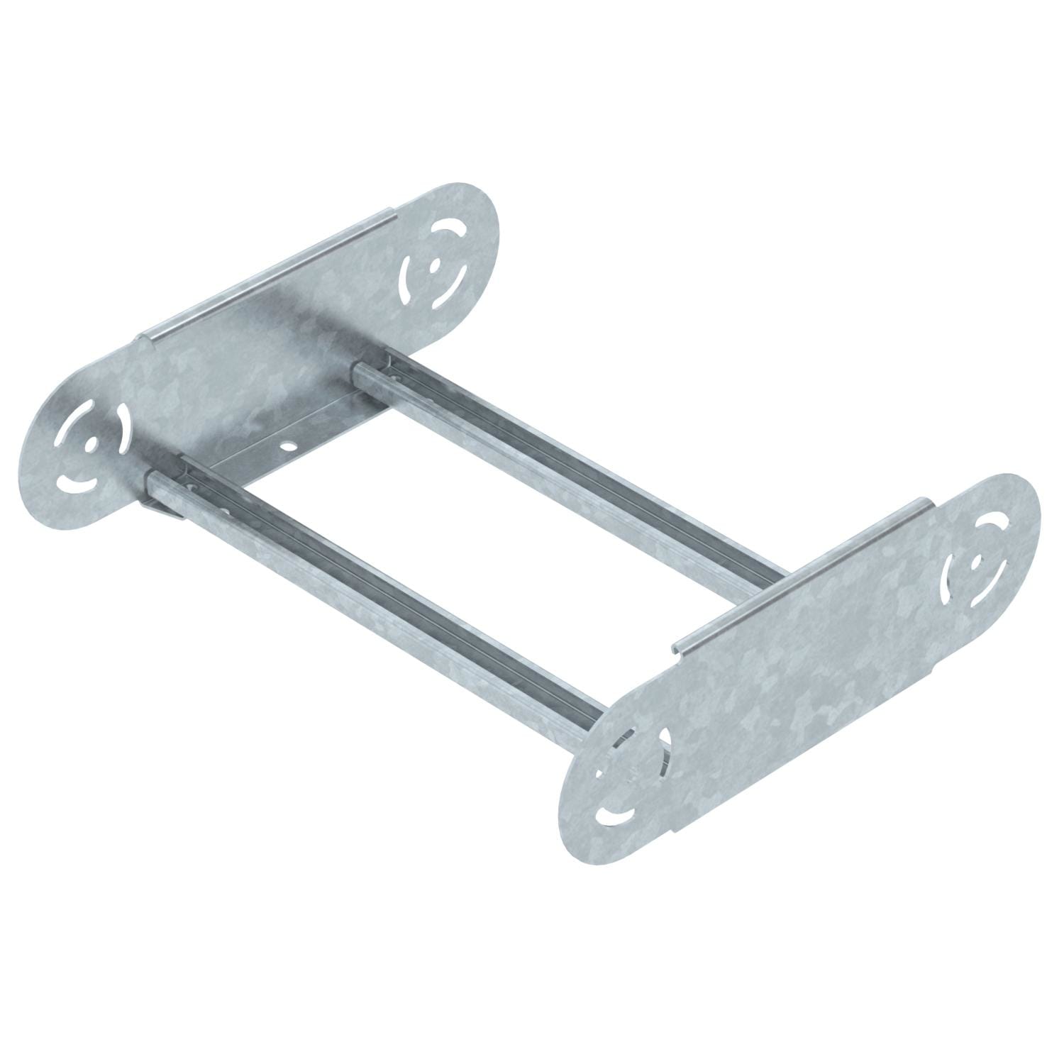 OBO BETTERMANN - Elemento curva regolabile per passerella scaletta 110x400 in acciaio zincato a caldo per immersione.