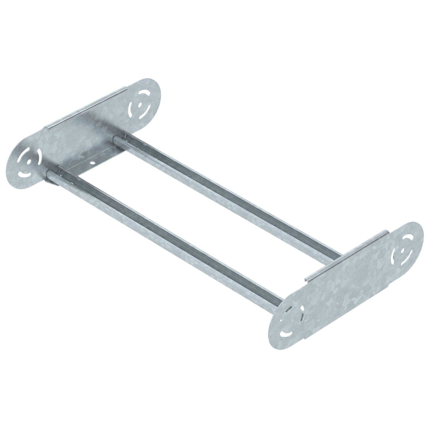 OBO BETTERMANN - Elemento curva regolabile per passerella scaletta 110x600 in acciaio zincato a caldo per immersione.