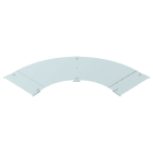 OBO BETTERMANN - Coperchio curva 90° con bussola B300 in Acciaio zincato continuo.