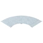 OBO BETTERMANN - Coperchio curva 90° con bussola B400 in acciaio zincato a caldo per immersione.
