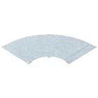 OBO BETTERMANN - Coperchio curva 90° con bussola B600 in Acciaio zincato a caldo per immersione.